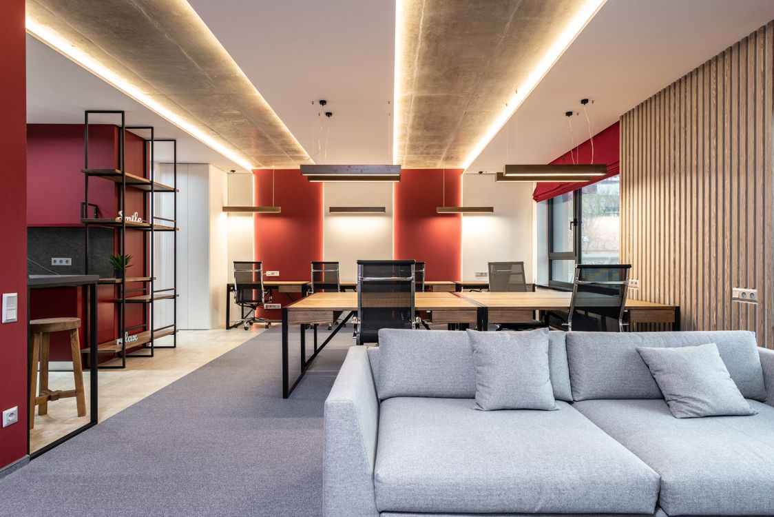 Bright commercial office interior